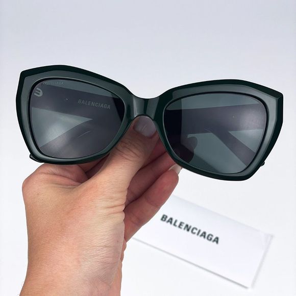 Balenciaga BB0271S 004 Sunglasses Green Cat Eye Women main image 8